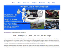 Tablet Screenshot of junkcarbuyerga.com